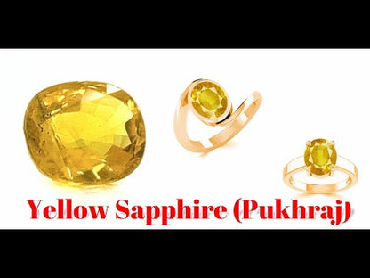 Yellow Sapphire ( Pukhraj )-5.50 Ratti