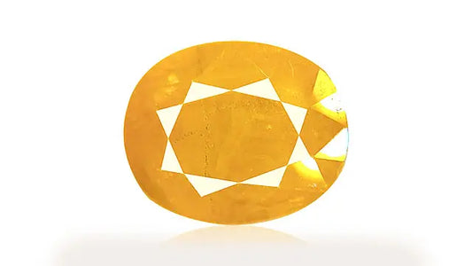 Yellow Sapphire ( Pukhraj )-6.25 Ratti