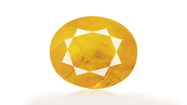 Yellow Sapphire ( Pukhraj )-6.25 Ratti
