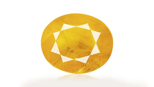 Yellow Sapphire ( Pukhraj )-6.25 Ratti
