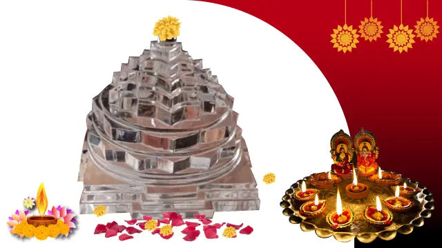 Sphatik Shri Yantra Golden Package