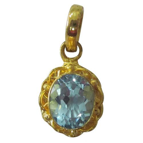 Blue Topaz Pendant