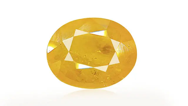 Yellow Sapphire ( Pukhraj )-6.25 Ratti