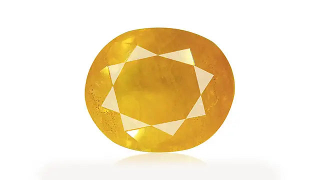 Yellow Sapphire ( Pukhraj )-6.50 Ratti